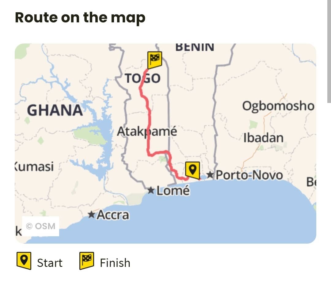 MODUCATI's tweet photo. Yesterday he was at Tamale Ghana after spending the night in Lome …Togo ….He going to cover over 10,000km ….#Lagostolondon https://t.co/fFUyUU7W0t