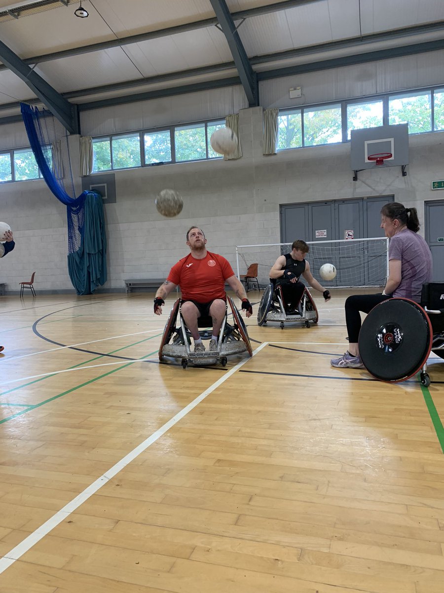 Fantastic morning delivering the Introduction to Wheelchair Rugby with @IWASport to some @RebelWheelers members . Great to see some young and enthusiastic coaches looking to develop the sport !