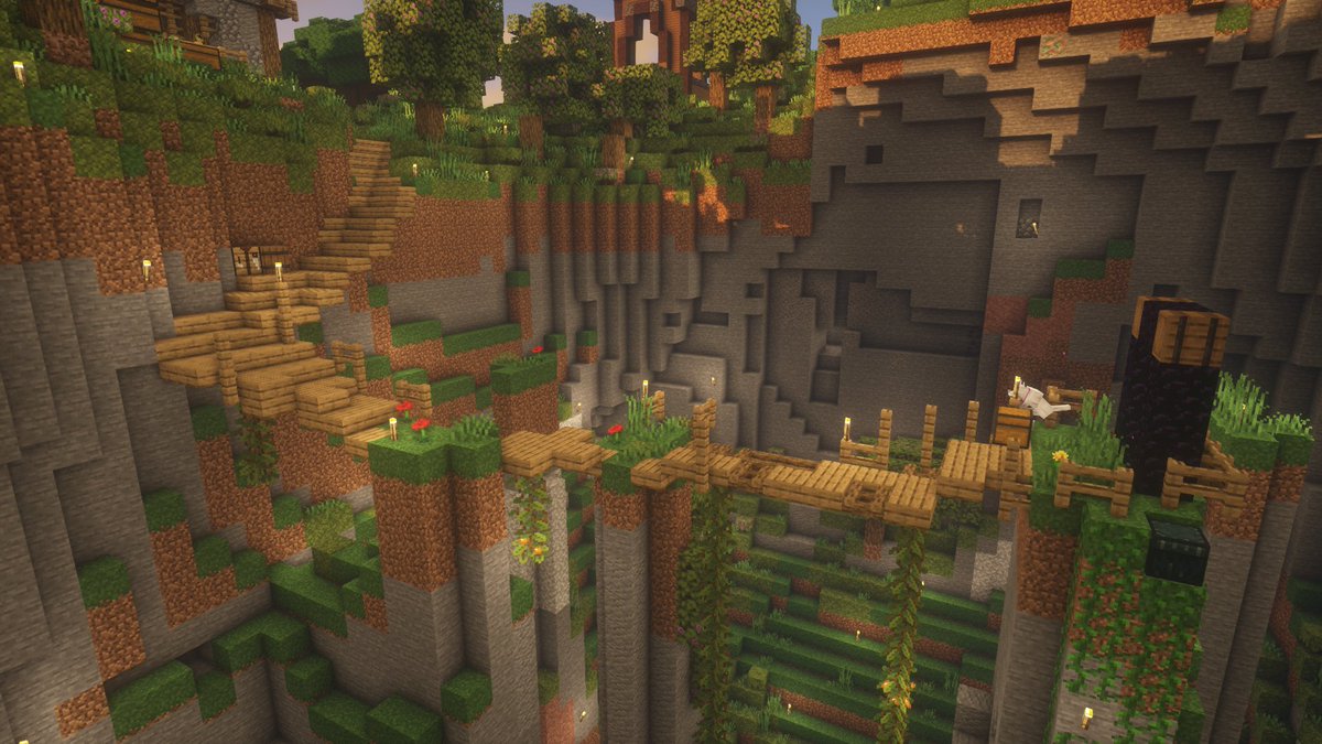 CoreMcSMP's tweet photo. @CrystalKnightt 's base. It's not finished yet but a lot of great progress has been done on it :) and soon the actual buildings will start to pop up! https://t.co/IZmQJkcjP4