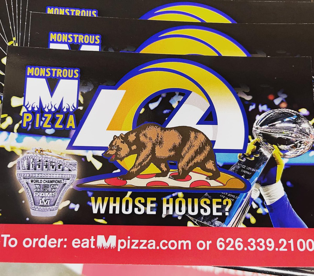 MonstrousPizza's tweet photo. Pizza over Pumpkins is what we say for this month of October! Dont hesitate to request one of our free, special edition Monstrous Pizza magnets! https://t.co/3WAL2OWalV