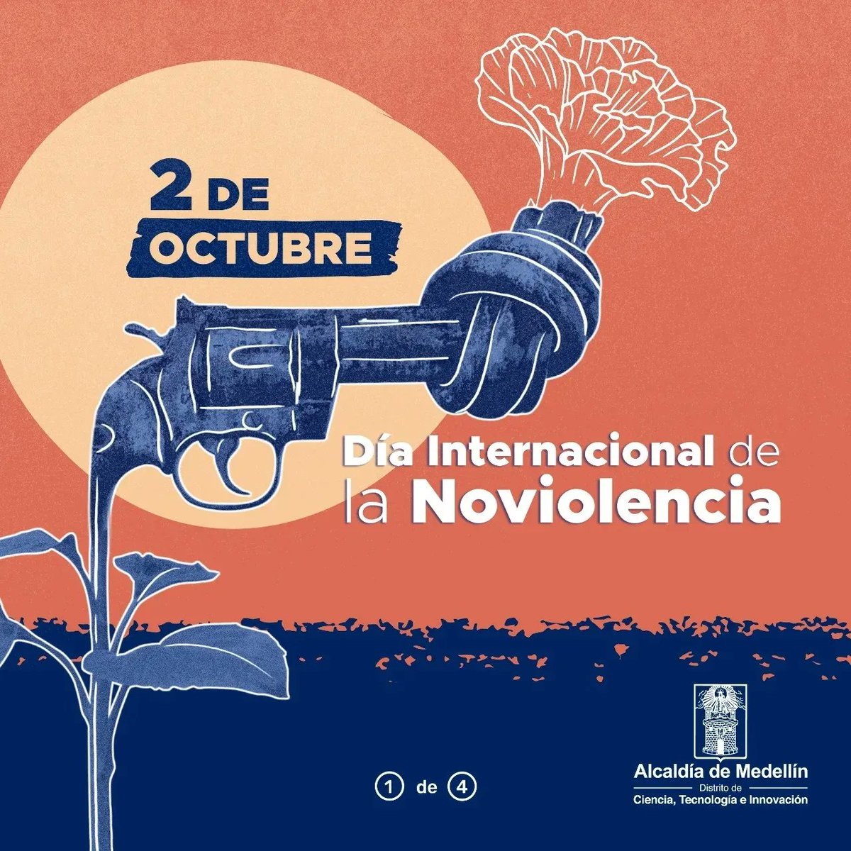 PazDDHHmed's tweet photo. Hoy más que nunca creemos en la reconciliación, en las nuevas oportunidades, en la construcción de memoria, en el perdón y en la #NoViolencia.

2 de Octubre, Día Internacional de la Noviolencia. 🕊️

#NoMatarás https://t.co/NnJNWif7zO