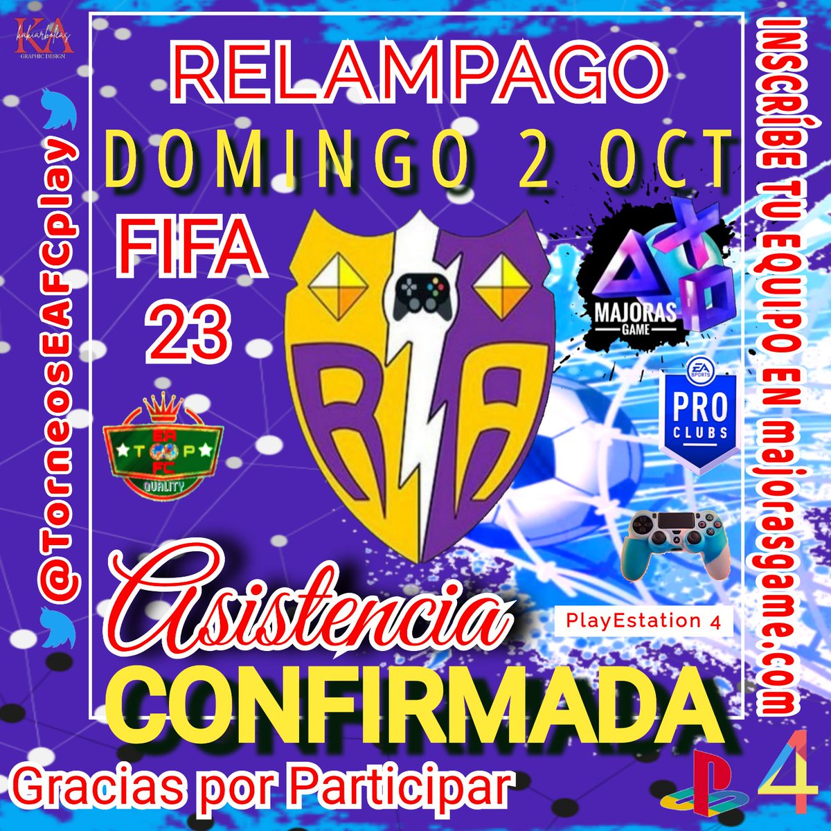 TorneosEAFCplay's tweet image. Presentamos los Clubes que Asistiran al Relampago de esta noche. 

Organizadores :@TorneosEAFCplay y @majoras_game
Registro en : majorasgame.com

@RayoClubesPro