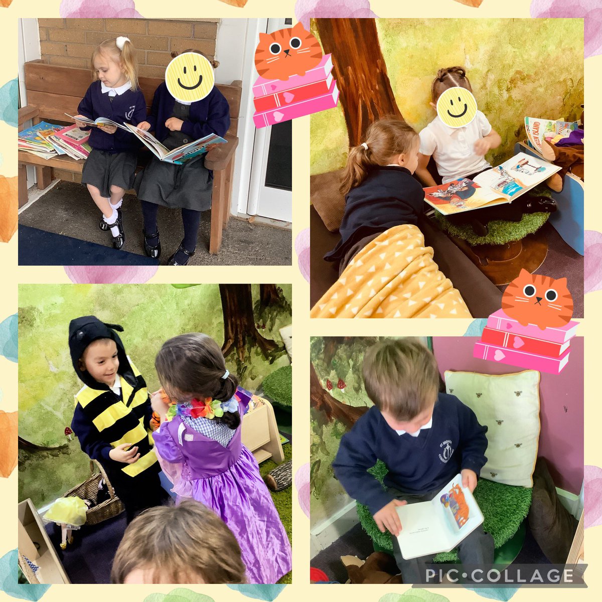 jones_smca's tweet photo. Reception have had an amazing week! 🙂 The children have settled in extremely well and it is wonderful watching new friendships blossom! 🧡 #learningthroughplay #makingfriends #workingtogether #communicating @FallonSmca @MandyTwadell https://t.co/vBcHI4T5s5