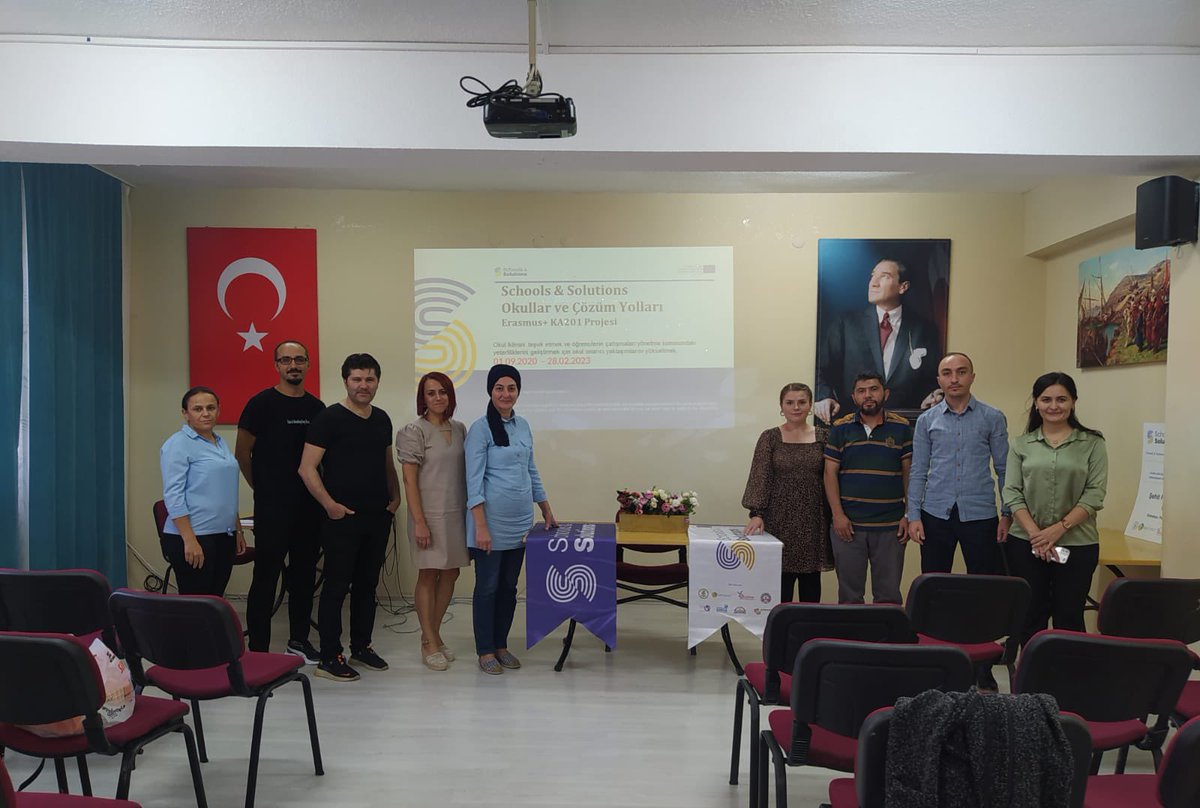 Okulumuzun ortağı olduğu “Schools and Solutions” Erasmus+ projesi çalışmaları bu dönemde de devam ediyor.Proje ekibinde yer alan öğretmenlerimize başarılar diliyoruz.
<a href="/eserkaplan_/">Eser KAPLAN</a> <a href="/SpiooS/">SPİOO Schools&Solutions</a> <a href="/uzchakir/">Khabib Uzchakir</a> <a href="/evren_alp/">evren alp</a> @turuncumavimm <a href="/Dndtastekin2/">Dndtastekin</a> <a href="/bursailmemarge/">Bursa İl Millî Eğitim AR-GE</a> <a href="/mahmutbrs16/">mahmut</a> <a href="/kestel_mem/">Kestel İlçe Millî Eğitim Müdürlüğü</a>