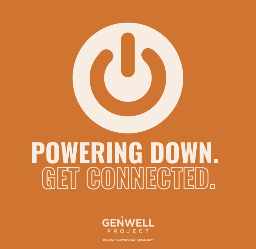 GenWellProject's tweet photo. As usual, we are powering down today to get connected with ourselves, and those around us.
.
Join us today and in turning off your devices to allow yourself greater opportunities to build powerful connections.
.
#powerdownsunday #powerdown #turnoffyourphone #mentalhealth https://t.co/cX2T7GYPay