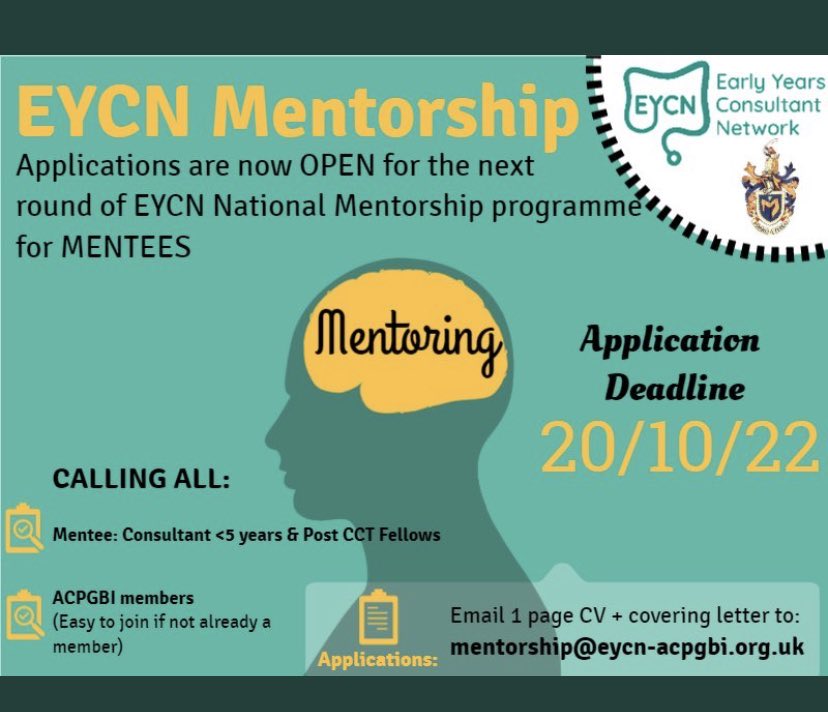 Early Years Consultant Network (@eycn_acp) on Twitter photo Are you a member of the <a href="/ACPGBI/">@ACPGBI</a> and a post CCT fellow or consultant within 5yrs of appointment? Look⬇️!!
Deadline approaching fast <a href="/Dukes_Club/">The Dukes' Club</a> <a href="/TPFSuk/">Pelvic Floor Society</a> <a href="/escp_tweets/">European Society of Coloproctology</a> <a href="/ACPGBI_EduTrain/">ACPGBI-Education&Training</a> <a href="/RCSnews/">The Royal College of Surgeons of England</a> <a href="/RCSEd/">The Royal College of Surgeons of Edinburgh</a> Are you a member of the <a href="/ACPGBI/">@ACPGBI</a> and a post CCT fellow or consultant within 5yrs of appointment? Look⬇️!!
Deadline approaching fast <a href="/Dukes_Club/">The Dukes' Club</a> <a href="/TPFSuk/">Pelvic Floor Society</a> <a href="/escp_tweets/">European Society of Coloproctology</a> <a href="/ACPGBI_EduTrain/">ACPGBI-Education&Training</a> <a href="/RCSnews/">The Royal College of Surgeons of England</a> <a href="/RCSEd/">The Royal College of Surgeons of Edinburgh</a>