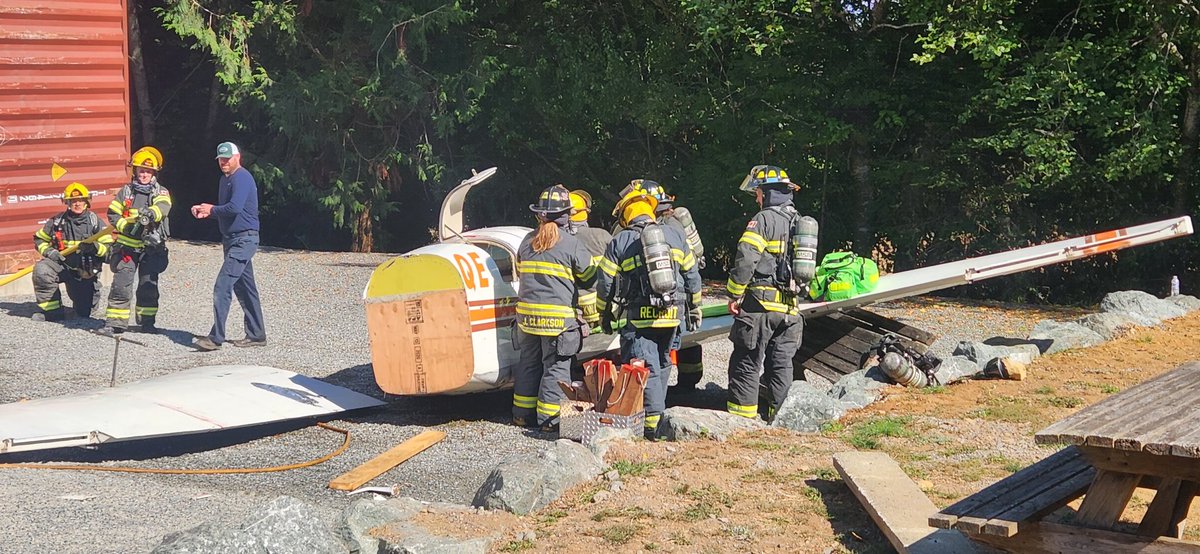 We do get aircraft incidents in our coverage area. We do train for those situations.