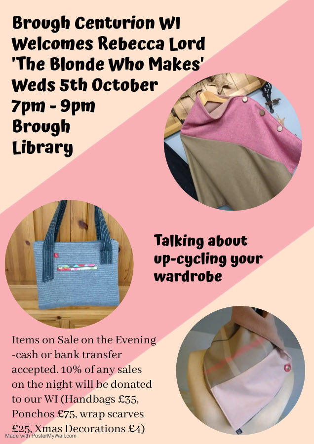 This month’s meeting has an up-cycling and recycling theme. Vinyl records made into spring bulb bowls plus the “Blonde who makes”