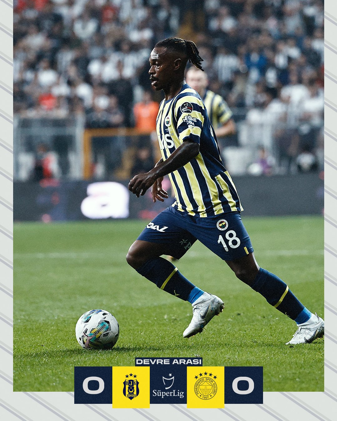 Fenerbahçe SK on X: İlk yarı sonucu: Beşiktaş 0-0 Fenerbahçe #BJKvFB   / X