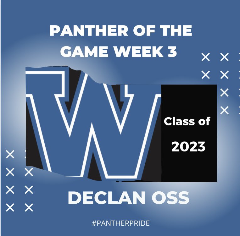 Our week 3 Panther of the game is <a href="/DeclanOss11/">Declan</a> !