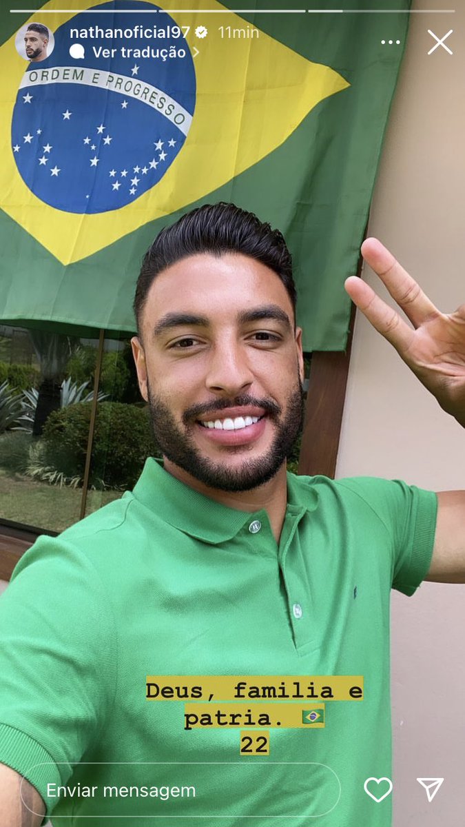CentralDoCAM's tweet photo. Nathan Silva, do Galo, declara apoio ao presidente Jair Bolsonaro.

📸 Reprodução https://t.co/1HjTZ5B3NW