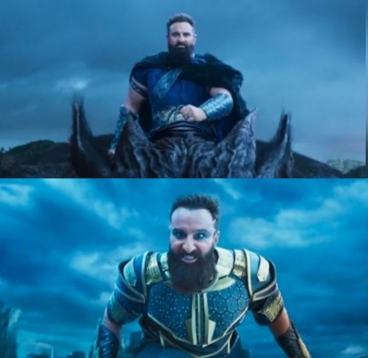 AnkitSh67553369's tweet photo. Is it just me or Raavan looks like some MUGHAL EMPEROR instead of LANKESH RAVAN.
WHAT DO YOU GUYS THINK ??
#Adipurush #AdipurushMegaTeaserReveal #OmRaut #AdipurushTeaserDay #PrabhasIsAdipurush  #disappointed #Prabhas𓃵 https://t.co/ms0vZzLmSM
