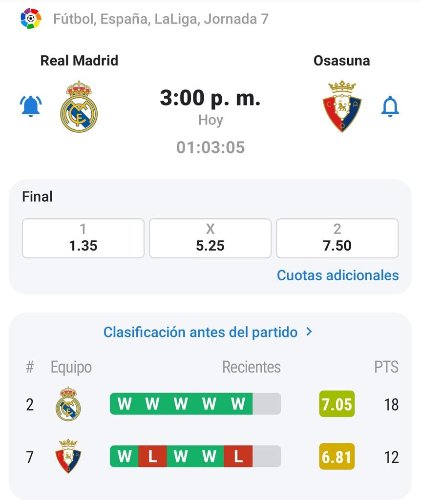 Un pelú' de 🇨🇺 Boris 10 Leiva ⚽️⚾️🎧🎵🎙 (@boritin10) on Twitter photo Desde las 3:00 p.m. narraremos el partido: Real Madrid vs. Osasuna.
Puede unirse acá: t.me/FutbolReturn?l…
🤝 Somos @FutbolReturn, @QueVivaElFutbol y @CirculoDeEspera.
Hoy junto a mis hermanitos <a href="/Rafinha_F98/">🏷El Mago de los Hilos 🇨🇺🧙♂️</a> y <a href="/Alejand03296953/">Alejandro Rodríguez Ulloa</a>
#SoccerTime. Desde las 3:00 p.m. narraremos el partido: Real Madrid vs. Osasuna.
Puede unirse acá: t.me/FutbolReturn?l…
🤝 Somos @FutbolReturn, @QueVivaElFutbol y @CirculoDeEspera.
Hoy junto a mis hermanitos <a href="/Rafinha_F98/">🏷El Mago de los Hilos 🇨🇺🧙♂️</a> y <a href="/Alejand03296953/">Alejandro Rodríguez Ulloa</a>
#SoccerTime.