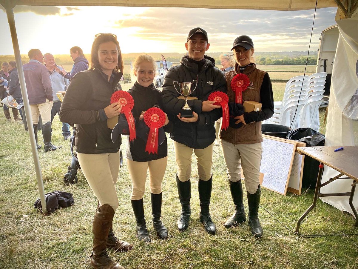 andytllewellyn's tweet photo. Can’t believe we won our first ever Team Chase with the Warwickshire Team Chase.
We were 1 second within the bogey time. A fantastic day with an amazing team and with the most amazing horse! I’m so lucky……roll on the next one! #teamchasing #loveit 🏆🥇 https://t.co/D8Ji0wXjO2