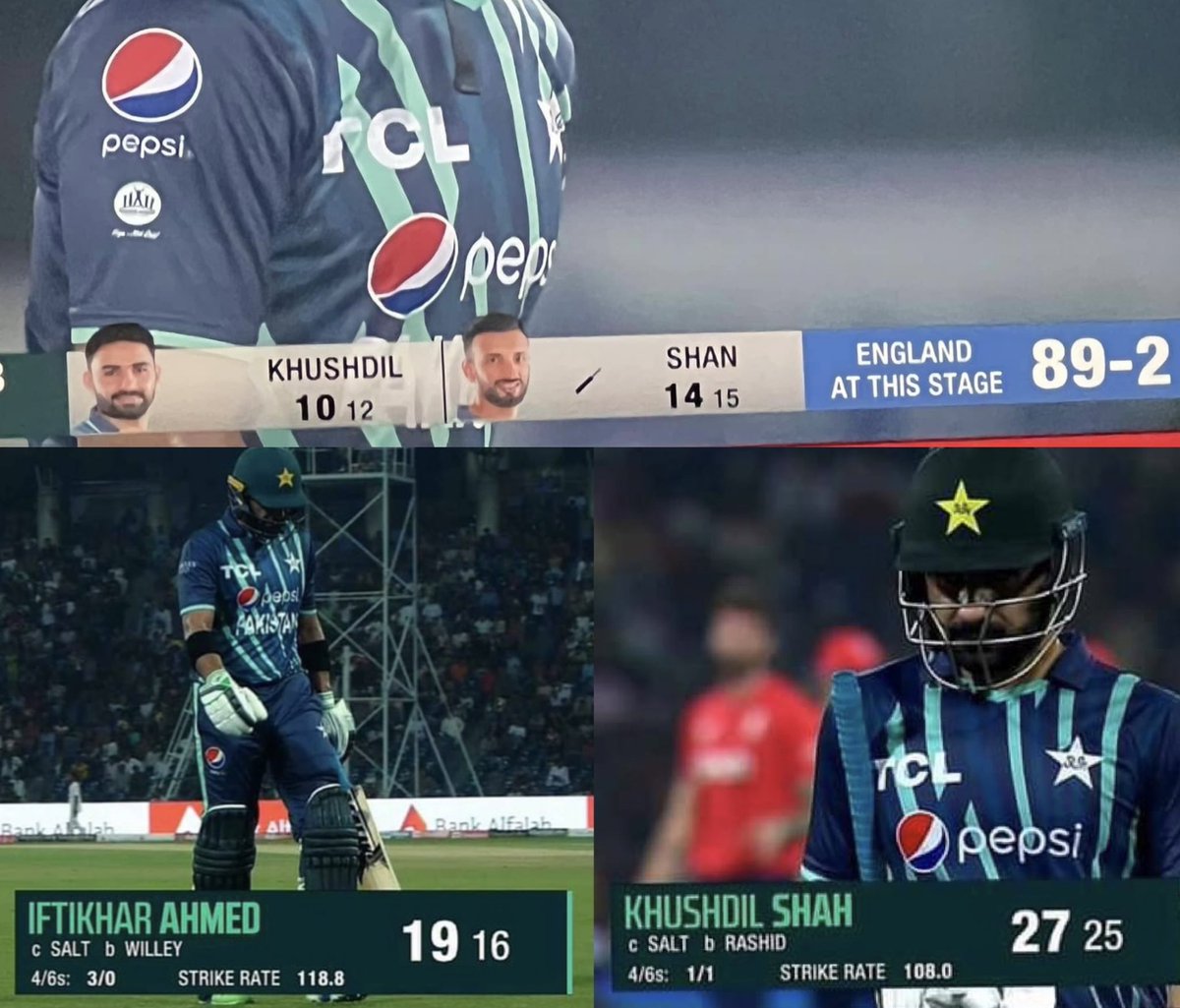 LahoriFied's tweet photo. Probably the Most Pathetic &amp; Worst Middle Order in the History of t20 Cricket Right Now! 

Bhai isy Modern Cricket Nahi Kehty, isy Apni Apni Jagah Pakki Karna Kehty Han! 🖐😡 https://t.co/UHuVnvBZf7