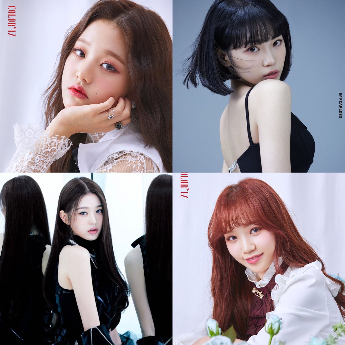 0401zip's tweet photo. izone debut, ive and lesserafim debut #김채원 #장원영 https://t.co/SvC70lbQIb