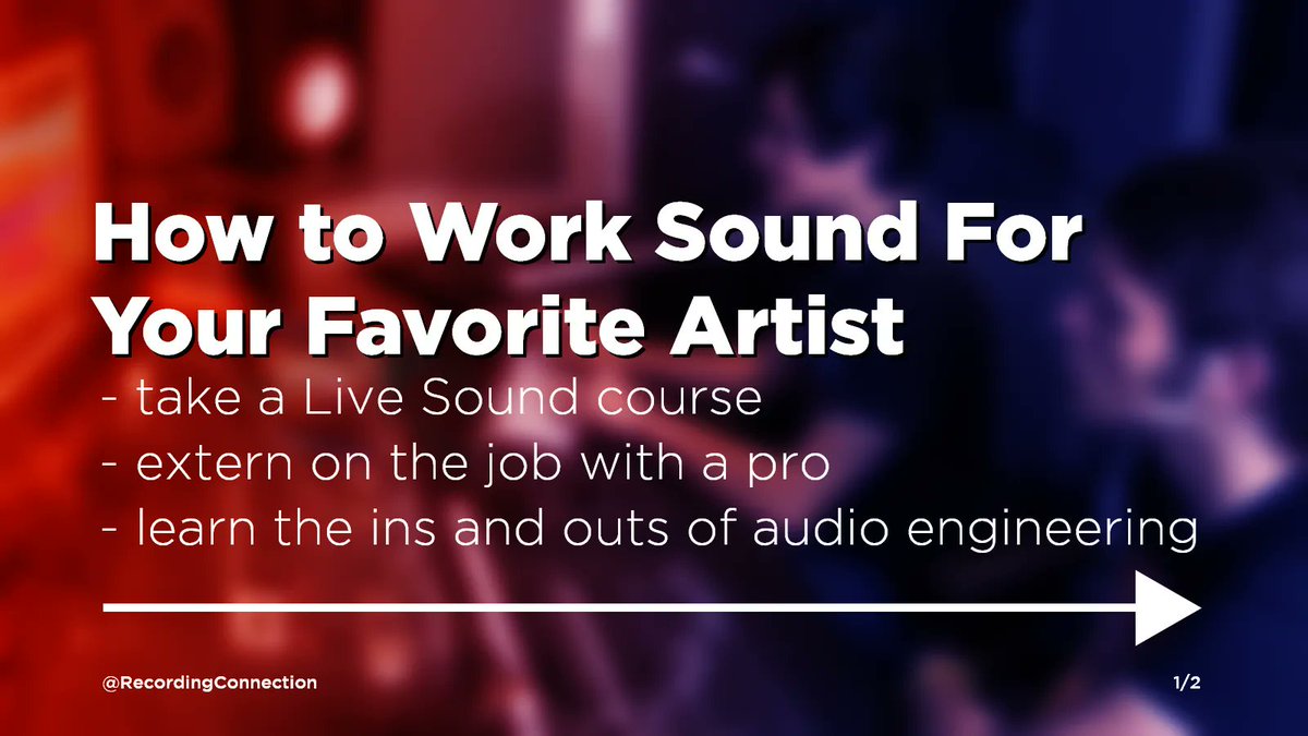 RRFConnection's tweet image. Wanna work sound? Dream about doing that very thing for your favorite musical #artists? Stop dreaming and start doing! #RecordingConnection sets students up to work #sound for live acts through its popular #LiveSound courses. If you're interested, leave a comment below!