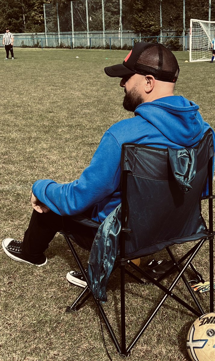 sean_ajax's tweet photo. If there’s one thing about a full weekend of grassroots, it don’t half take a toll on your back 😂😜🪑👴🏻⚽️🌤️ #gettingold #backpains #standinginonespot #campingchairsarecomfy #grassroots #lovemyweekends #wouldntwantitanyotherway https://t.co/f6LapR9QbS