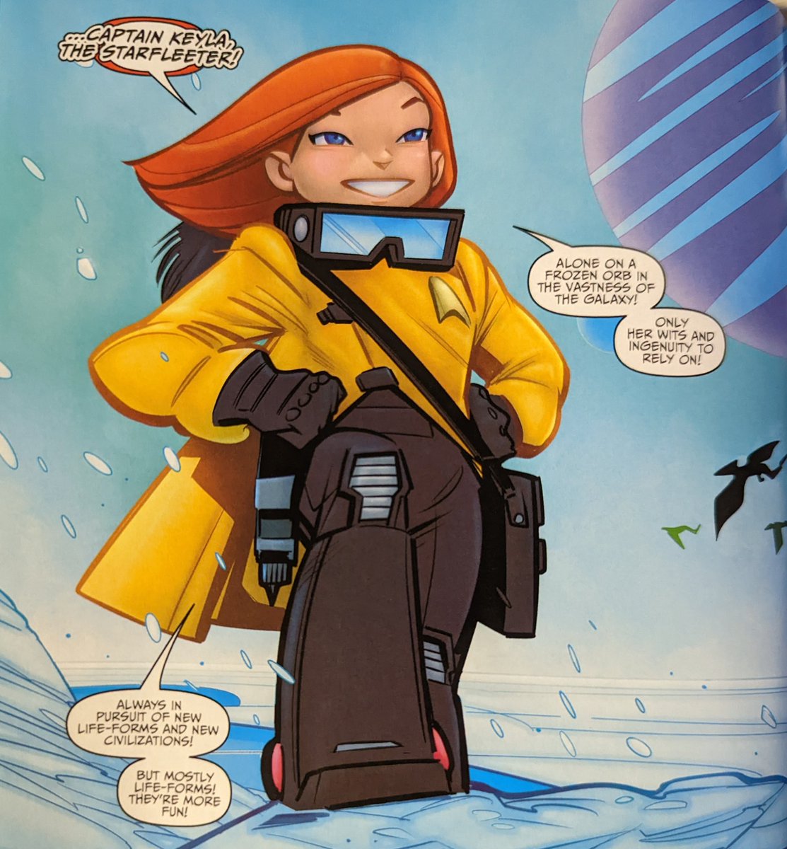 MorkAndXindi's tweet photo. Adventures In The 32nd Century #3 is an adorable and moving story - do check it out if you haven't already
Words: @mikecomix / Art: Angel Hernandez / Colours: JD Mettler / Letters: Neil Uyetake
#Detmer #DailyDetmer #StarTrek #StarTrekDiscovery https://t.co/RyLuKJR2BU