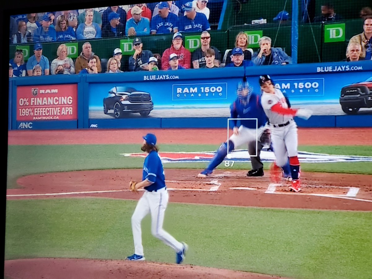 diannebdee's tweet photo. #RushFamily watching the final game of @BlueJays regular season, and who do I spy with my #CameraEye...... #GeddyLee #BlueJays #RogersCentre #Skydome https://t.co/m7qtZTZcU6