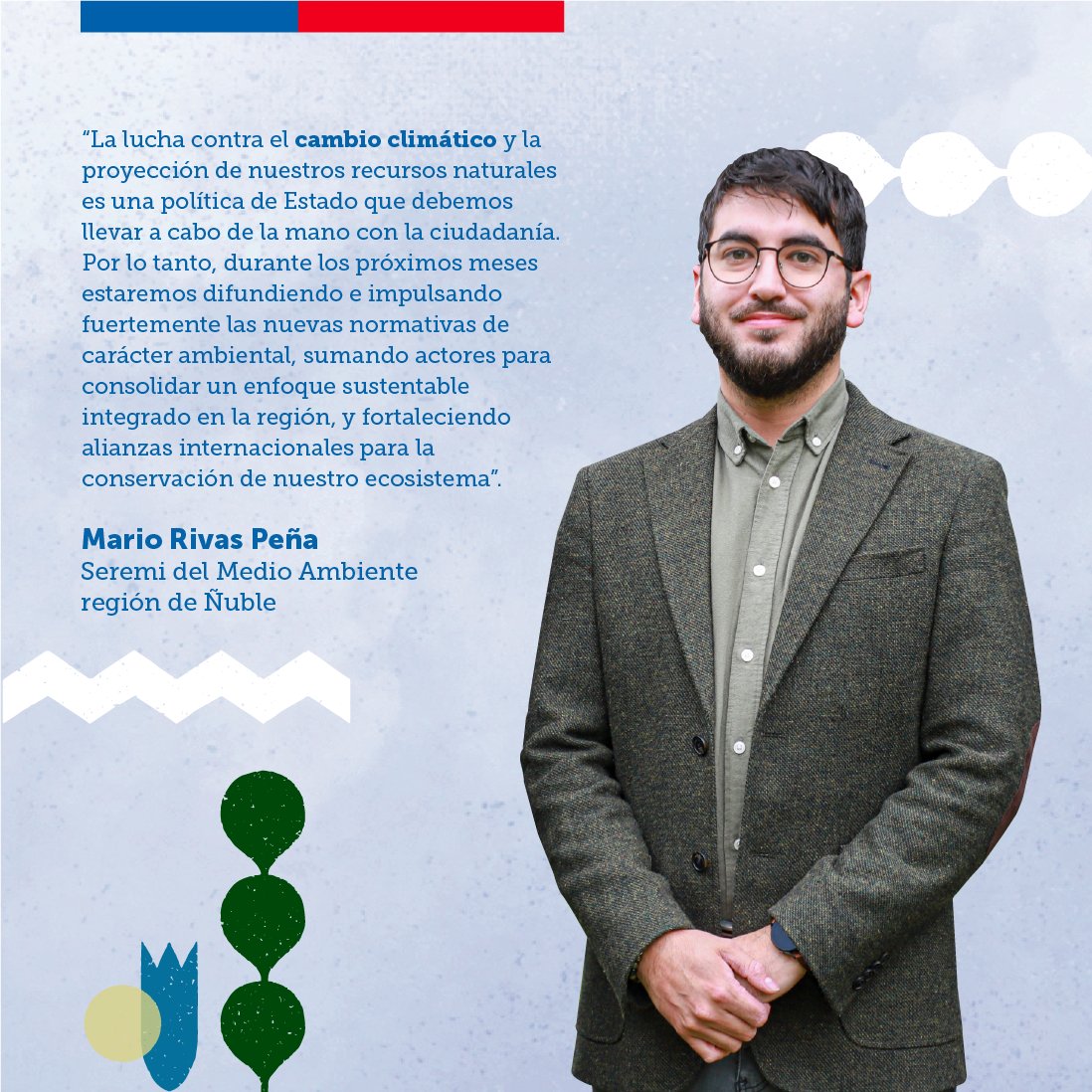 mmanuble's tweet photo. En el #DíaNacionalDelMedioAmbiente, seremi @_MarioRivas destaca los grandes logros que la región de #Ñuble ha alcanzado en materia de #MedioAmbiente, avances que sin duda no hubiesen sido posible sin el compromiso de cada habitante de nuestra región.🌱

👉 https://t.co/w1wka9xvBB https://t.co/PHXppOHGcG