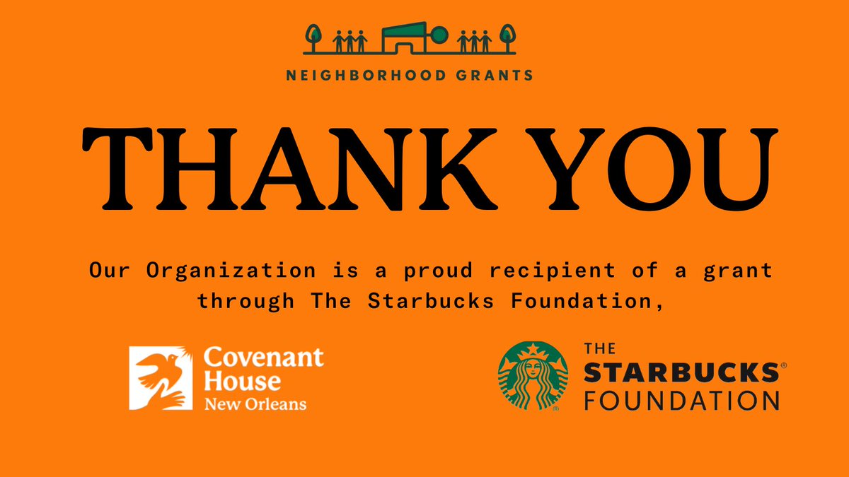 We’re proud to be selected for #TheStarbucksFoundation #NeighborhoodGrants, thanks to local Starbucks partners (employees)in our community.