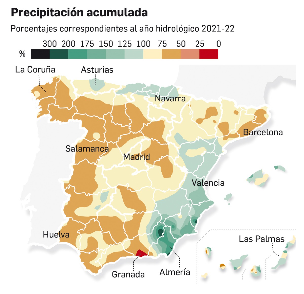 EL DATO 📝

El pasado día 30 de Septiembre terminó el año hidrológico 21/22.

En el conjunto de la península se puede calificar como seco, sin embargo en la mayor parte del sureste se han registrado precipitaciones por encima de la media, dándole el carácter de húmedo.