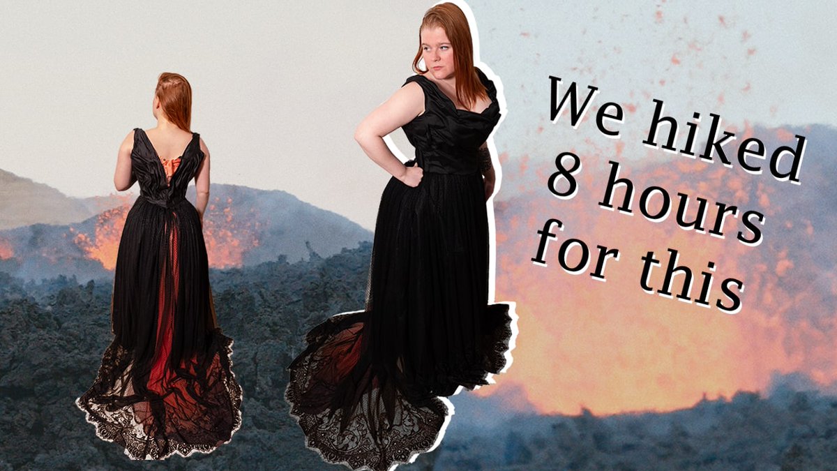 LiljaHusmo's tweet photo. New video up today of my volcanic dress! https://t.co/gwwsmsXJ8a