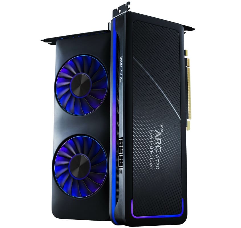 hardfanaticos's tweet photo. Las Intel Arc A750 y A770 ofrecen un rendimiento similar a la RX 6700 XT bajo la API Vulkan. Se han publicado los primeros benchmark de las GPUs Intel Arc. #hardware #Intel #IntelArc7 #IntelArcA750 #IntelArcA770 #PC #tarjetagrafica #tecnología
https://t.co/i0EwwFMU0Q https://t.co/pTkrJ2gIHE
