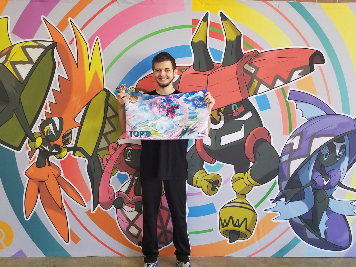 6th place at the #PlayPokemon #PokemonGO Peoria Regionals! So many crazy games. GGs to everyone.