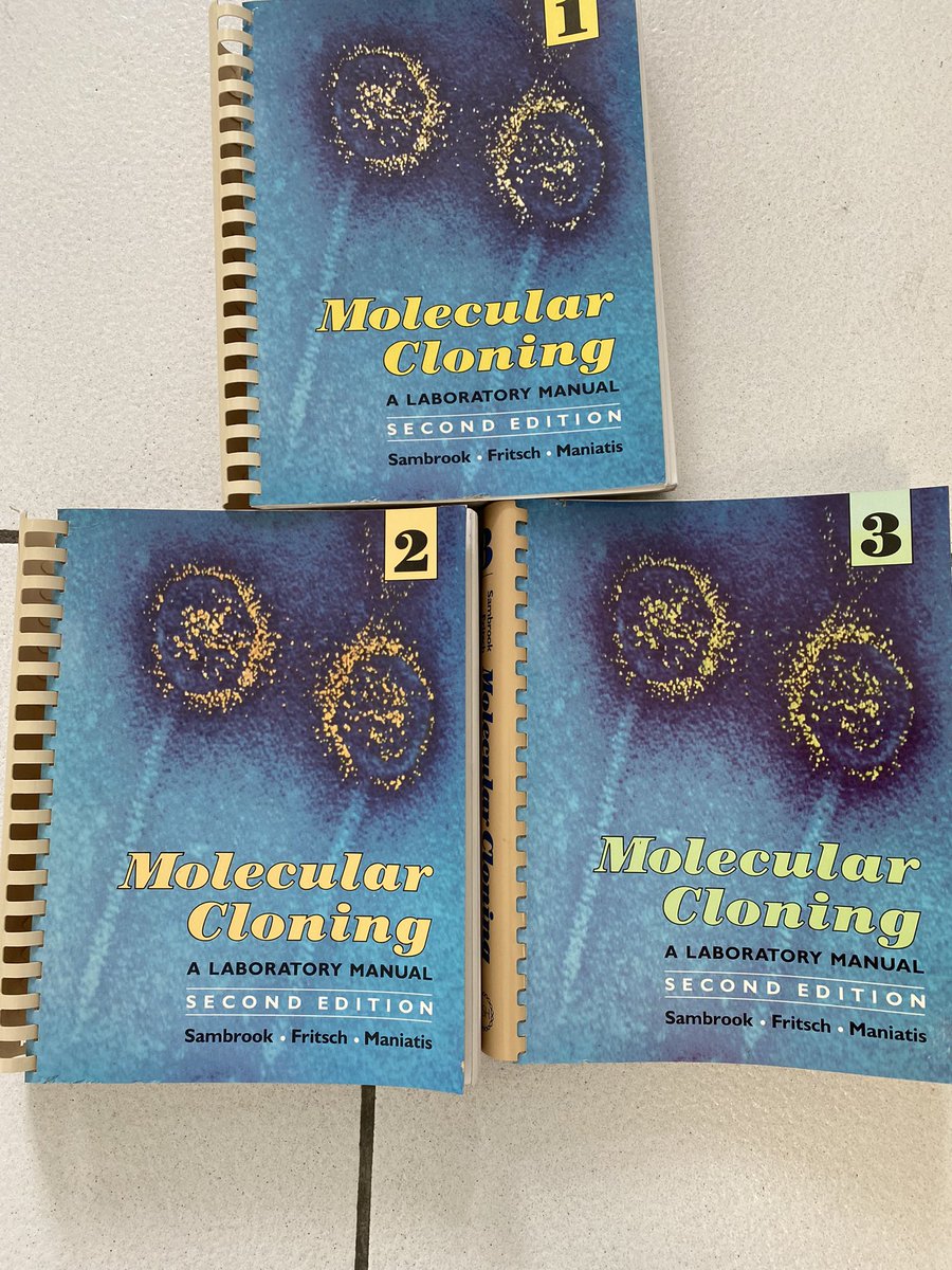 Who remember these manuals which have been useful for so long in the daily work of the lab? We call them the ‘MANIATIS’ the name of one of the co-authors. Although why not the name of one of the other co-authors?