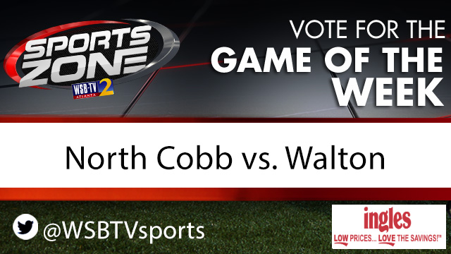Should <a href="/WSBTVsports/">WSB-TV Sports Zone</a> cover <a href="/NorthCobbHSFB/">North Cobb Football</a>  
vs. <a href="/walton_raiders/">Walton Raiders</a> as the Game of the Week on Oct. 7? 
Each RT is 1 vote.
More info here: wsbtv.com/sports/high-sc…