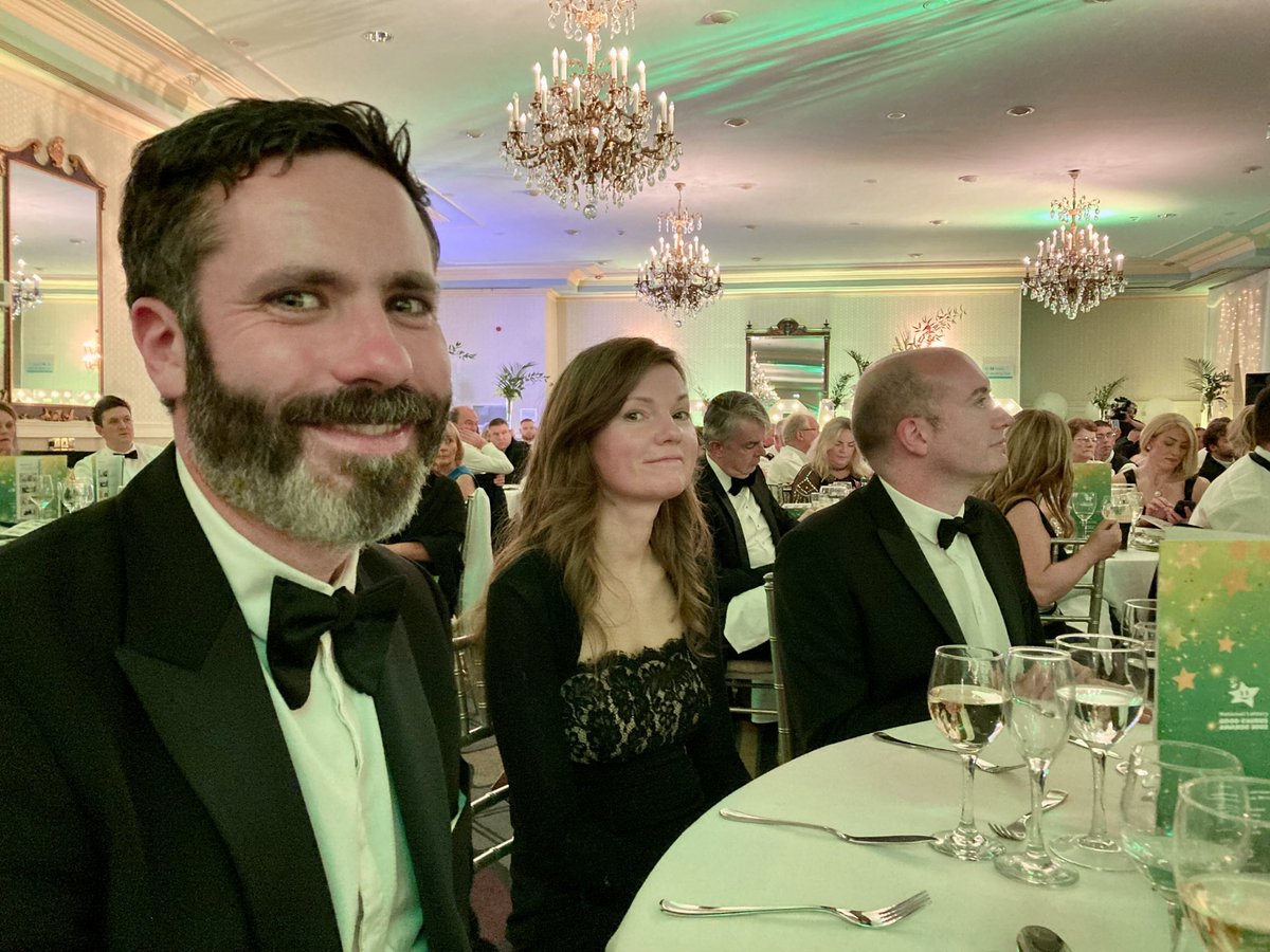 Honoured to be at the @NationalLottery #GoodCausesAwards representing @BirdWatchIE last night. Well done to all the winners! 🎉 Thanks to  @HeritageHubIRE. Very fun and inspiring evening.