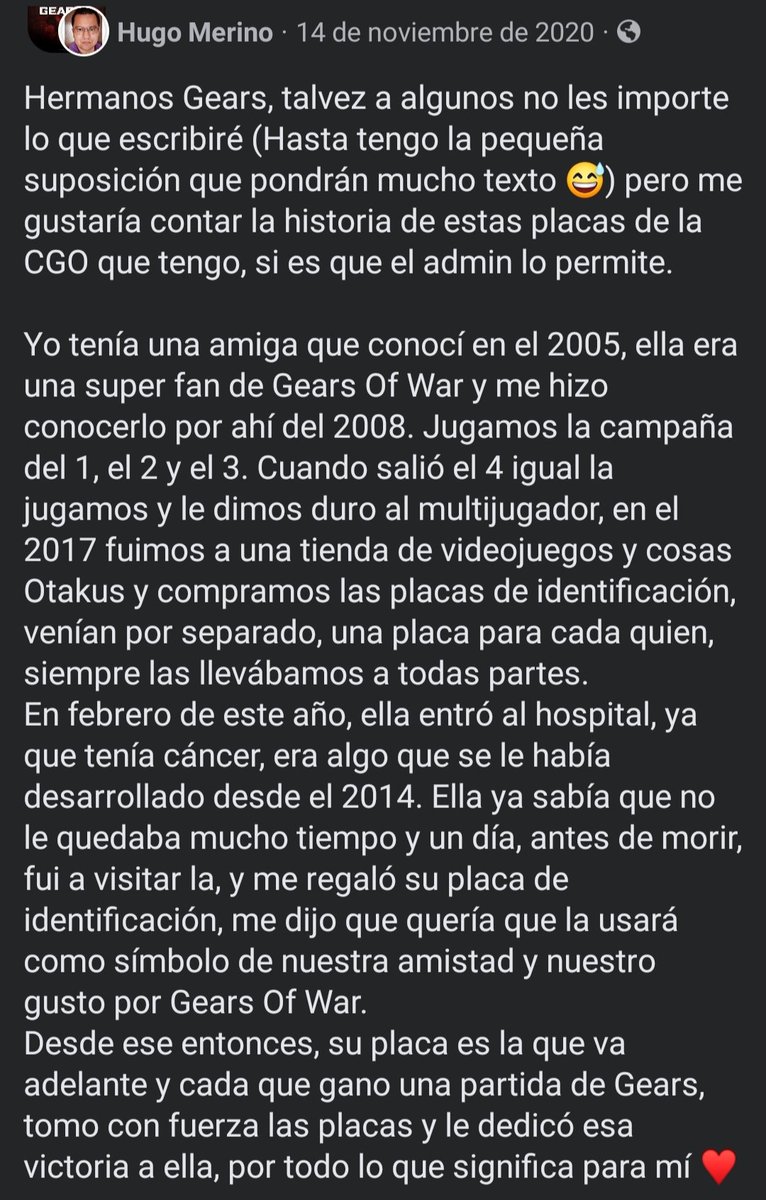 GearsofWarGG's tweet photo. Historia que jamás debe de morir #GearsofWar :') ❤️ https://t.co/pUnDJtYWW8