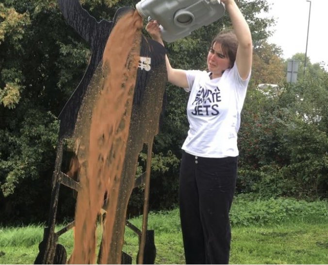 mikeportsmouth's tweet photo. This is the disgusting young woman, Maddie Budd, 21, who poured faeces and urine over the memorial to a Captain Tom Moore.

This isn’t protesting. It’s out and out vandalism. She should now spend time at His Majesty’s pleasure! https://t.co/gXn4Ht9bI3