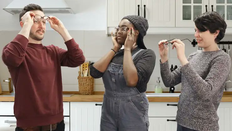 TheOnion's tweet photo. Friends Trying On Each Other’s Glasses Revel In Glorious Mayhem Of Having Slightly Different Prescriptions https://t.co/p8AhxsbylL https://t.co/UkZLw9P8ZT