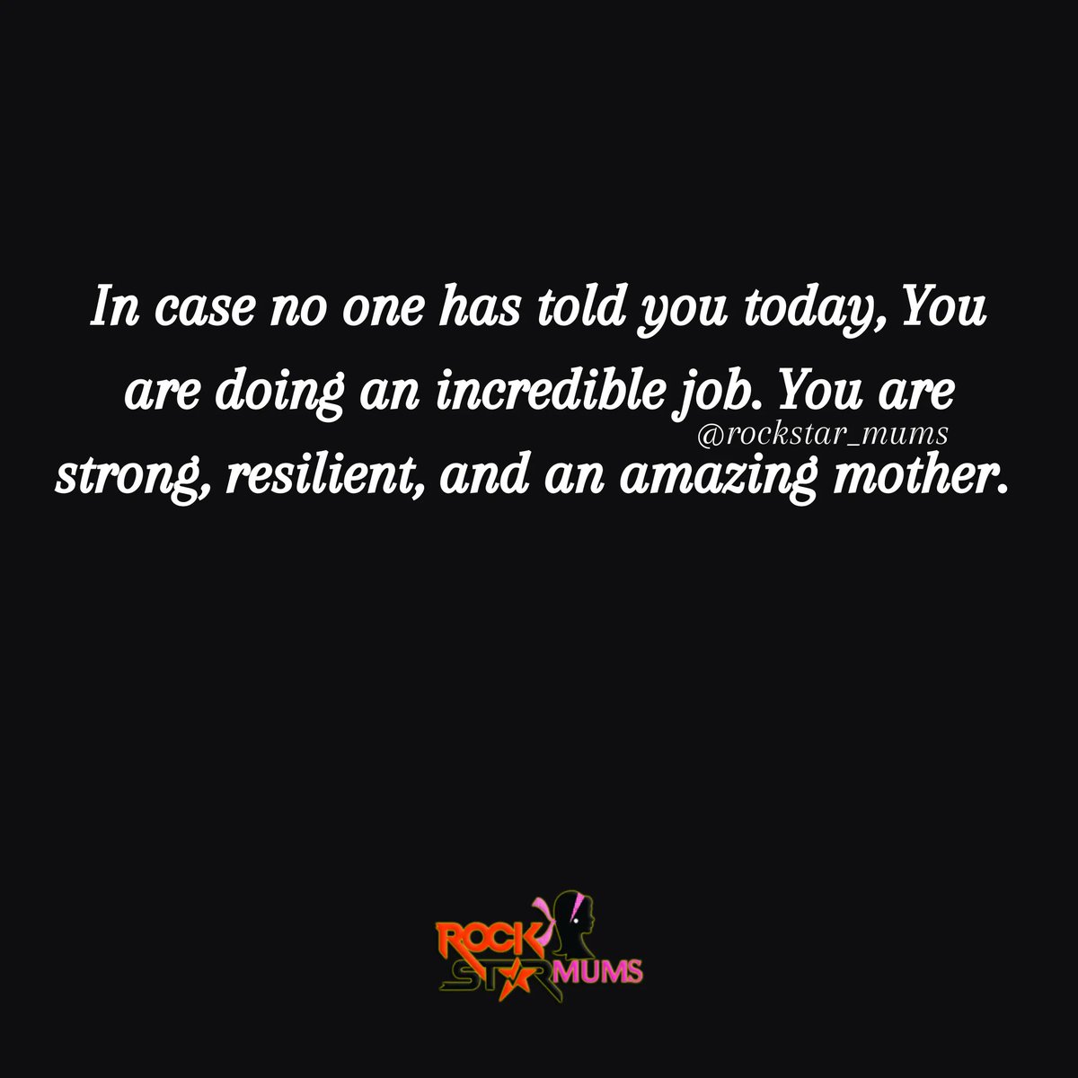 rockstarmums's tweet photo. You are loved and you are enough. Even on the worst days, remember that you are doing a really good job. Today, tell yourself this, I'm so proud of you!

#singlemom #singlemomlife #singlemoms #singlemomsrock #singlemomstrong #singlemomshustle #singlemomsupport #singlemommy https://t.co/BZG015bu9Z