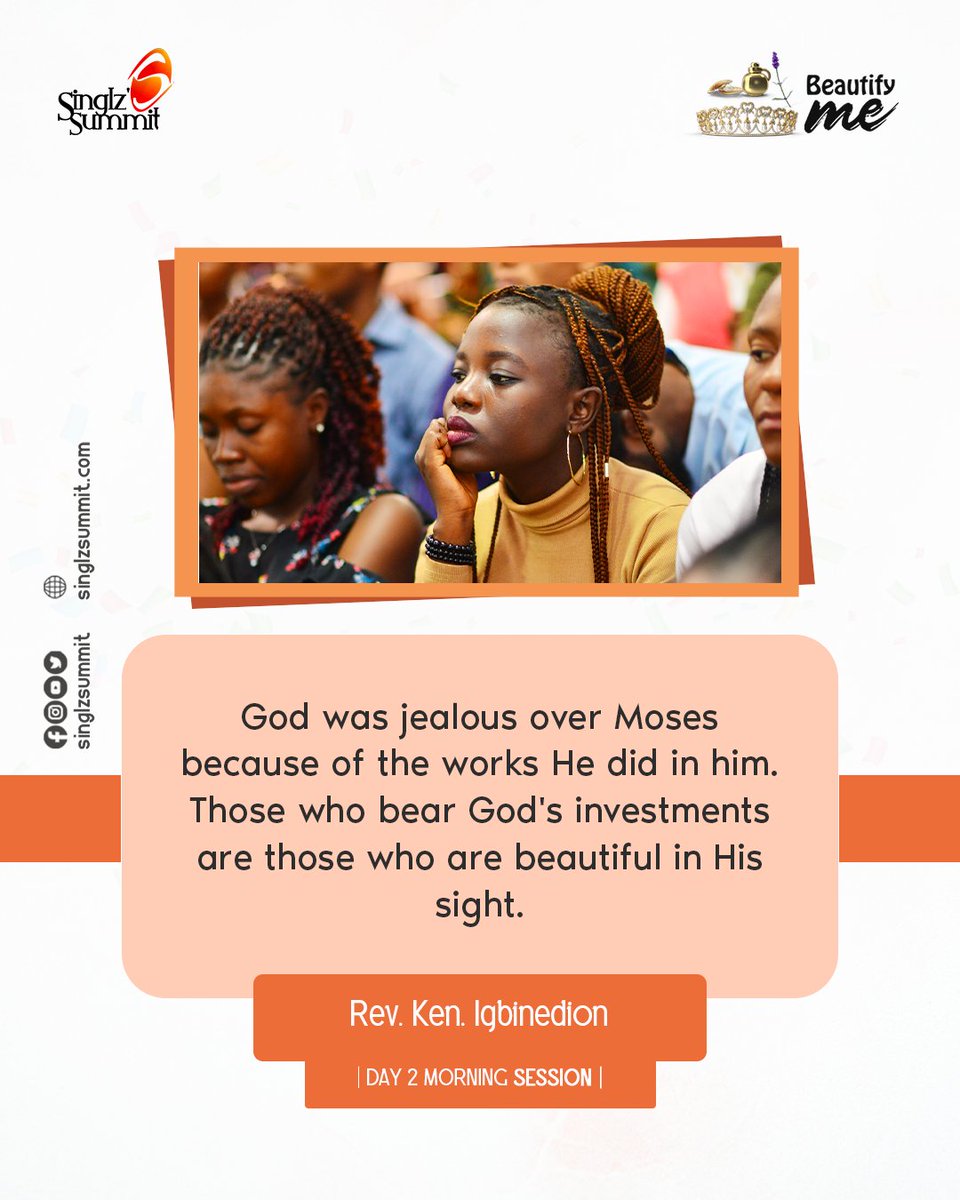 SinglzSummit's tweet photo. Catch up on some highlights from the ministration of God's Word by Rev. Ken Igbinedion at #SinglzSummit22 Day 2 Morning Session.

Theme: Beautify me.

#RevKen #BeautifyMe #SinglzSummit22 https://t.co/8nFPeqtSyd