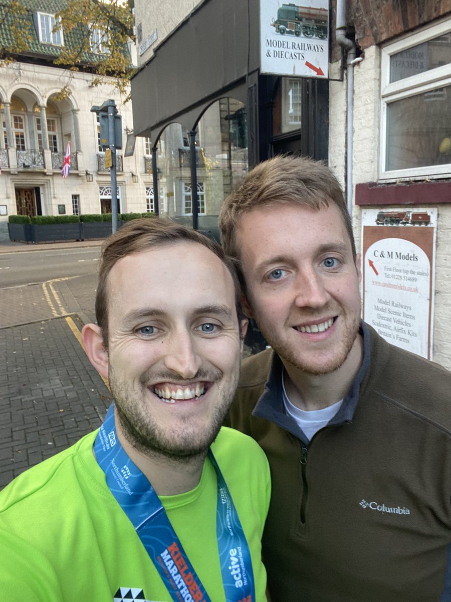 AdamMillett's tweet photo. #runningandreading - shout out to this gem for driving round after me with banners 🥰 #vaselineDion #marafun #KielderMarathon22 https://t.co/zmQRaKWIVw