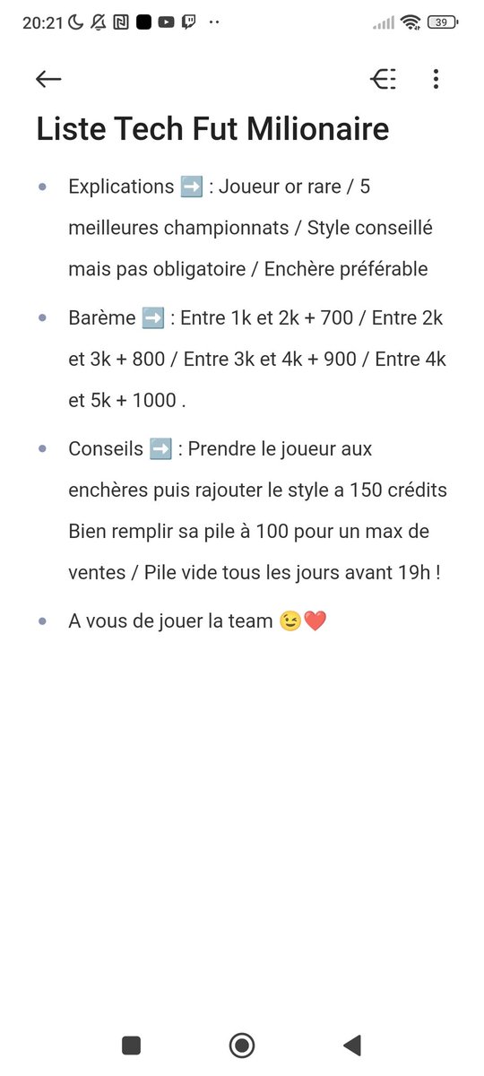 SpZym's tweet photo. 📝 Liste Tech Fut Milionaire !

Pensez a bien lire la team 😉

Merci pour le ❤️ et le RT ♻️

@NumpsiAR @Dutsinho @romajulien
@NeoXide22 @SmcPedro @JulianBelot 
@TheFutricks @Theo69ar

#FUT23 #FUT #FIFA23 #FutMilli #achatrevente https://t.co/NMvn596xB7