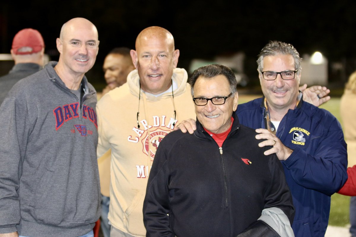football_mooney's tweet photo. At halftime of our 38-7 win over Brush, we honored our 1982 state championship team! Coach Don Bucci was also there to celebrate! #Legends #MooneyFamily #MooneyFootball https://t.co/CDau54K6pK