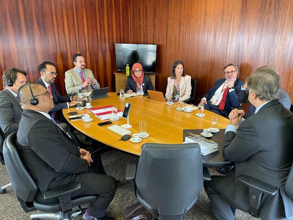 En 🇧🇷 se está realizando la 1a misión de acompañamiento electoral de la <a href="/RMJEoficial/">Red Mundial de Justicia Electoral RMJE/GNEJ</a>. Encabezada por el magistrado de Sala Superior <a href="/JL_VargasV/">José Luis Vargas Valdez</a> del <a href="/TEPJF_informa/">Tribunal Electoral del PJF</a>, la misión está compuesta por 6 expertas y expertos de instituciones electorales y organizaciones internacionales.