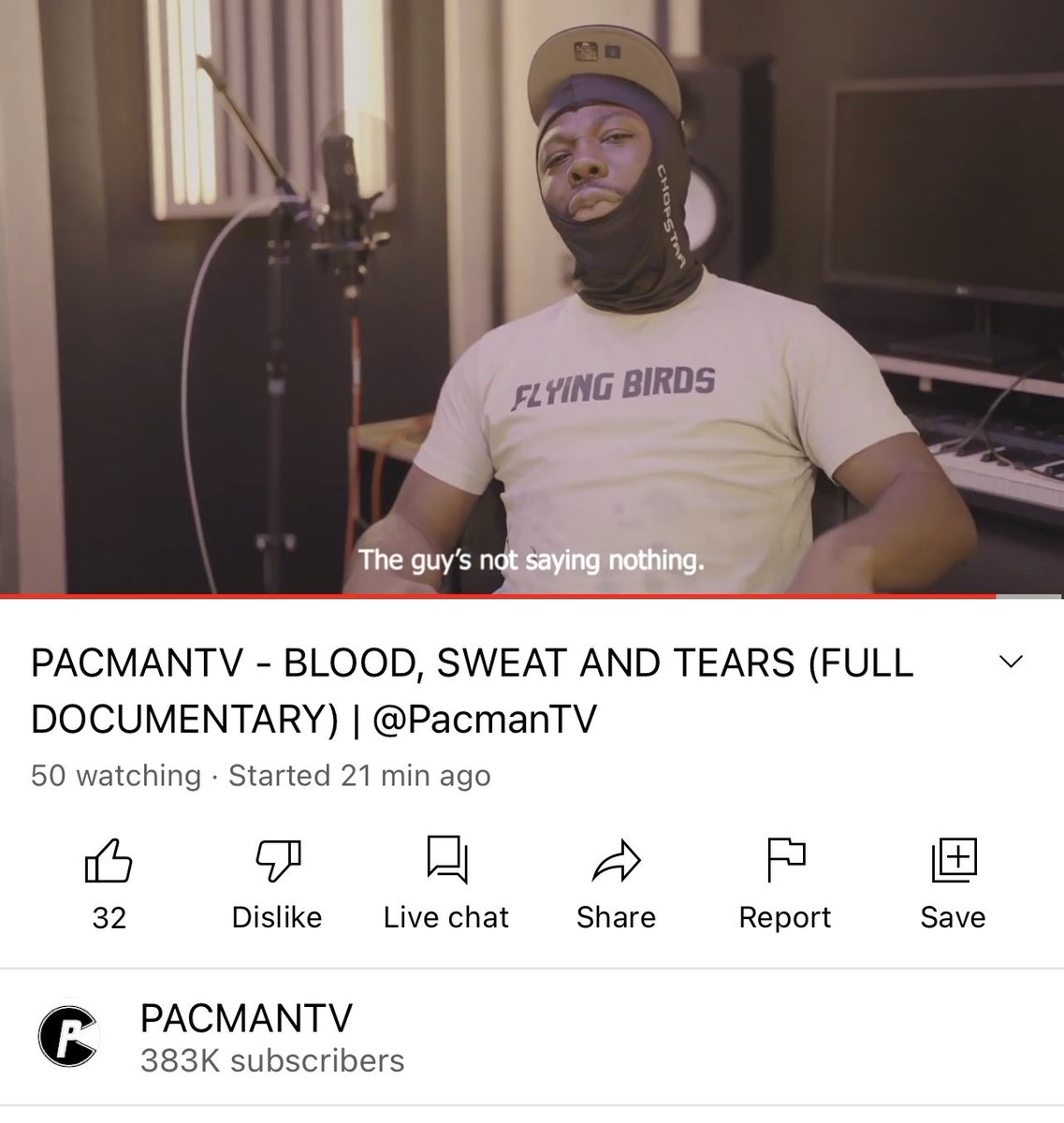 pacmantv's tweet photo. BLOOD, SWEAT &amp; TEARS FULL DOC OUT NOW 🎥 🍿 https://t.co/Y3BK9TsoKw