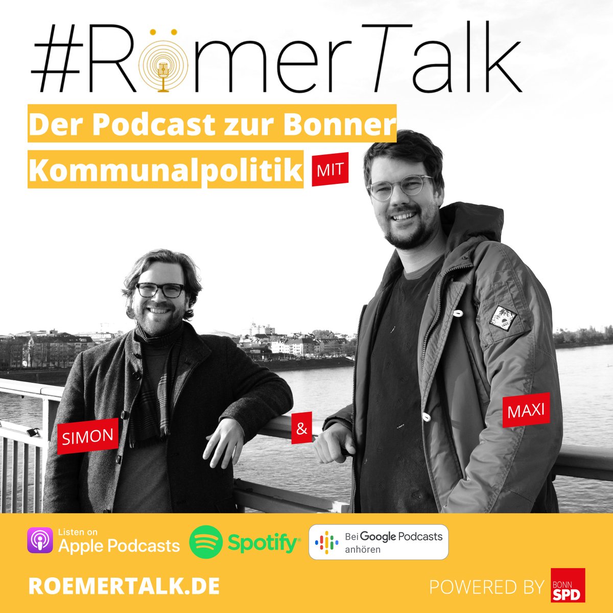 🎙️🎙️🎙️
Neue Folge #RömerTalk über:

* Aufenthaltsqualität in Bönnschen Vierteln 
* Aktuelles zur Schwimmbadlandschaft
* Highlights aus der Bürgerbeteiligung und Beuel
uvm.

Wie immer mit <a href="/MaxBlesch/">Maximilian Blesch</a> auf Spotify, Applepodcast, gängigen Podcastplayern und roemertalk.de/index.php/podc…