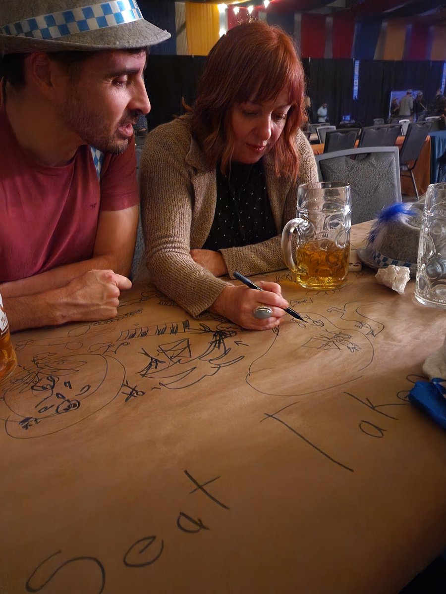 Had a pretty good time at <a href="/SpiritOfRedDeer/">SpiritOfRedDeer</a>'s Octoberfest party yesterday. It was weird being in Red Deer without @melwillerth but seeing <a href="/Bookishblunoser/">Patty</a>, @RealTurkeyLady, <a href="/twittem/">M.R_TWITTE_KAMALESH</a>, and <a href="/BryceMcIntosh9/">Bryce McIntosh</a> was pretty great.