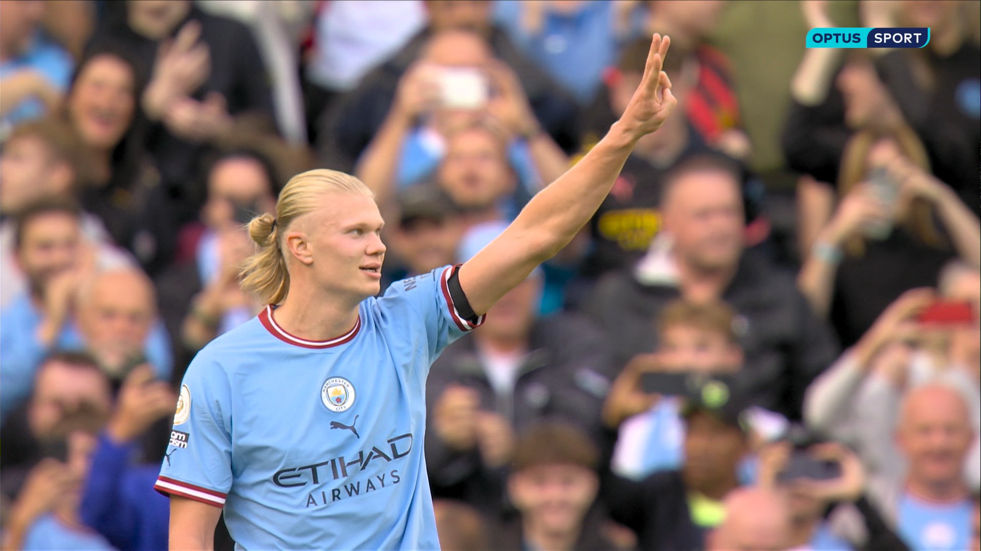 Optus Sport on Twitter: "Erling Haaland scored a hat-trick and dropped ...
