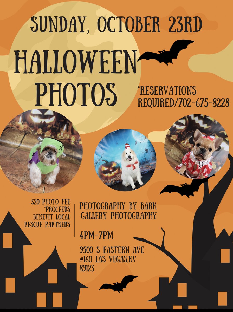 Call and reserve your pups Howl-O-Ween photo shoot today! #happyhalloween #petphoto #petphotography #petlovers #localLV #lasvegasdogs #spooktacularevent