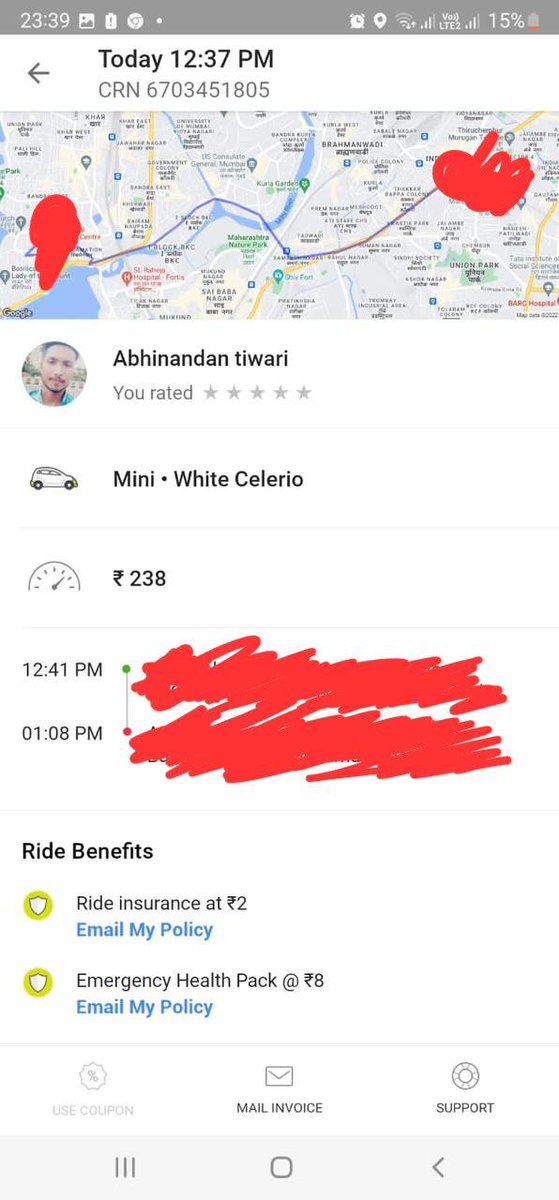 ChonseyR's tweet photo. @Ola_Mumbai @Olacabs @PMOIndia @rashtrapatibhvn @aajtak @ZeeNews @MumbaiPolice i am working lady who does night shifts  . I have been using ola for years but now i feel unsafe to travel in ola cabs after this incident. The cab driver started contacting me on every possible means. https://t.co/OBcNHGtj0e