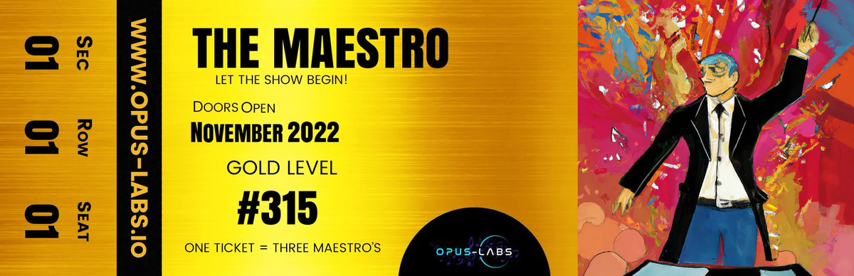 litz3738's tweet photo. Team interaction, leadership, transparency... Incredible mint experience, and amazing art by @Andrew_Foord!
Golden ticket at @OpusLabsHQ ✅!
Congrats on a great launch and start @BryanOttens!! I'm ready for @iamscottpage, as well as the arrival of #TheMaestro from #OpusLabs https://t.co/8rQ1X6xkgA