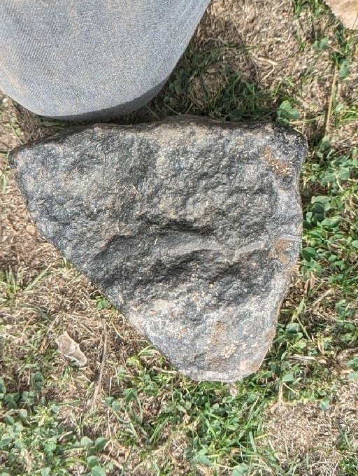 ProdigyNoScope's tweet image. So have had this for years and always been curious anyone know a lot about #space ? could this possibly be a  #meteorite it is almost 30 pounds and barley magnetic